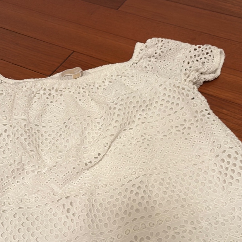 MICHAEL Michael Kors White Eyelet Top - Picture 3 of 5